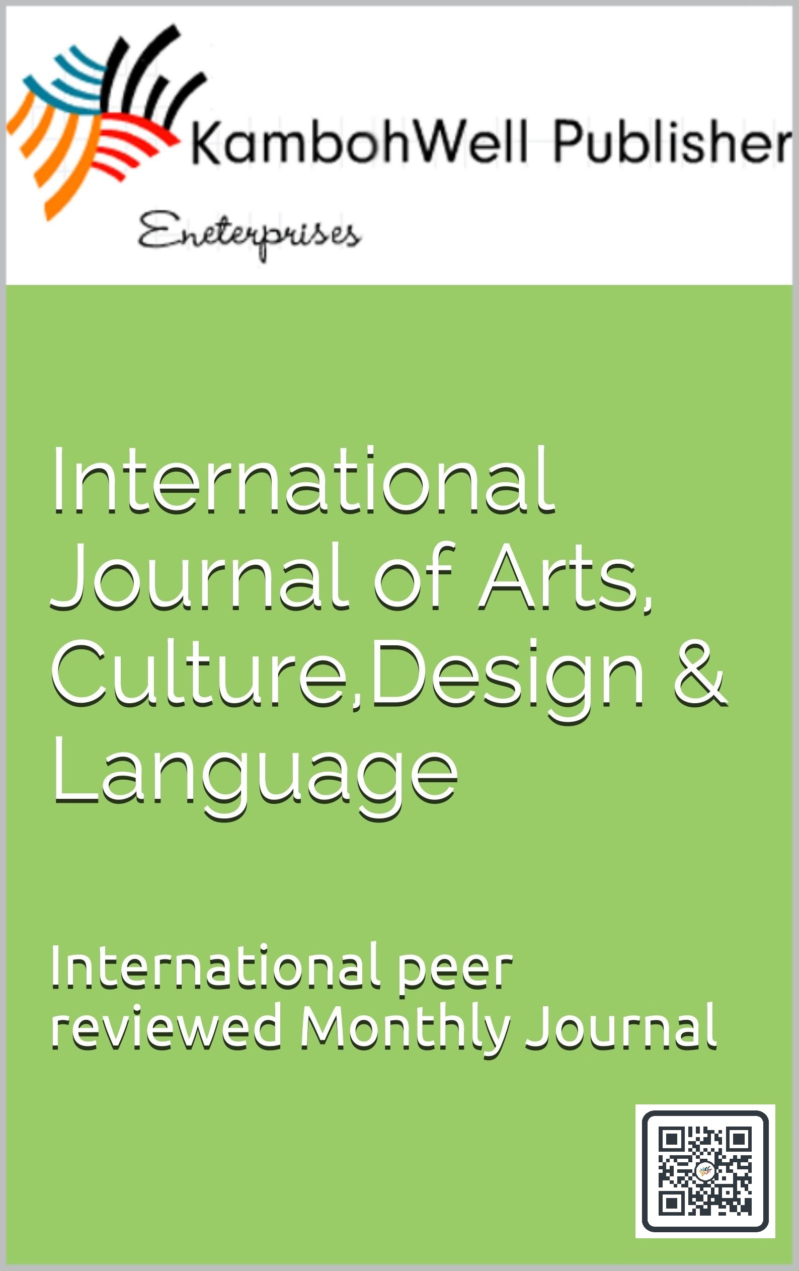 International Journal of Art, Culture, Design and Language
